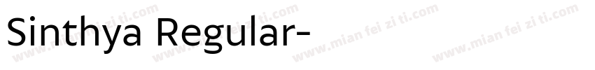 Sinthya Regular字体转换